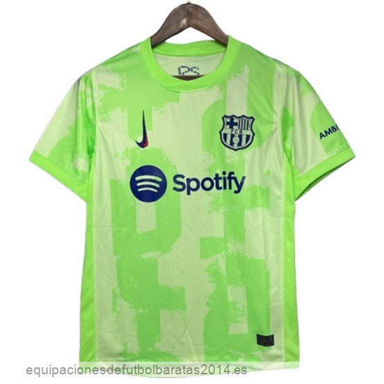 Nuevo Tailandia 3ª Camiseta Barcelona 24/25 Verde Baratas